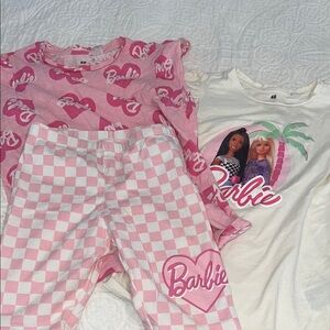 Barbie Pink and Cream Pajama Set for Kids